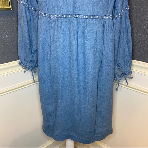 Madewell Indigo Peasant Dress - Picture 11 of 12